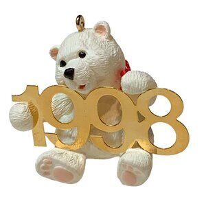 Hallmark Keepsake 1998 Fabulous Decade Series Ornament White Polar Bear 108C
